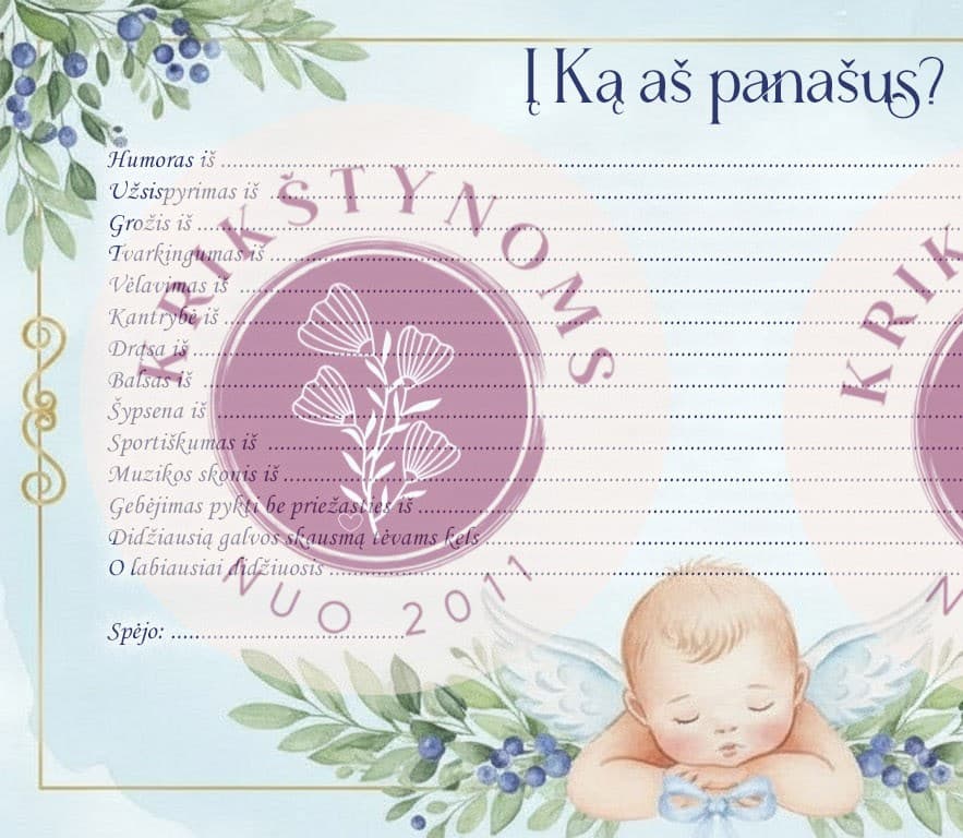 gemini-2.5-flash-image_blue_backgroun_little_angel_green_leaves_in_conersno_flowers_for_boy-0 copy 2