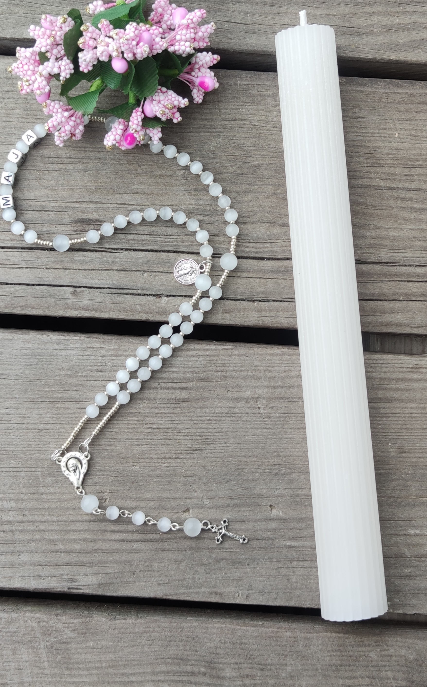 Krikšto žvakė stora