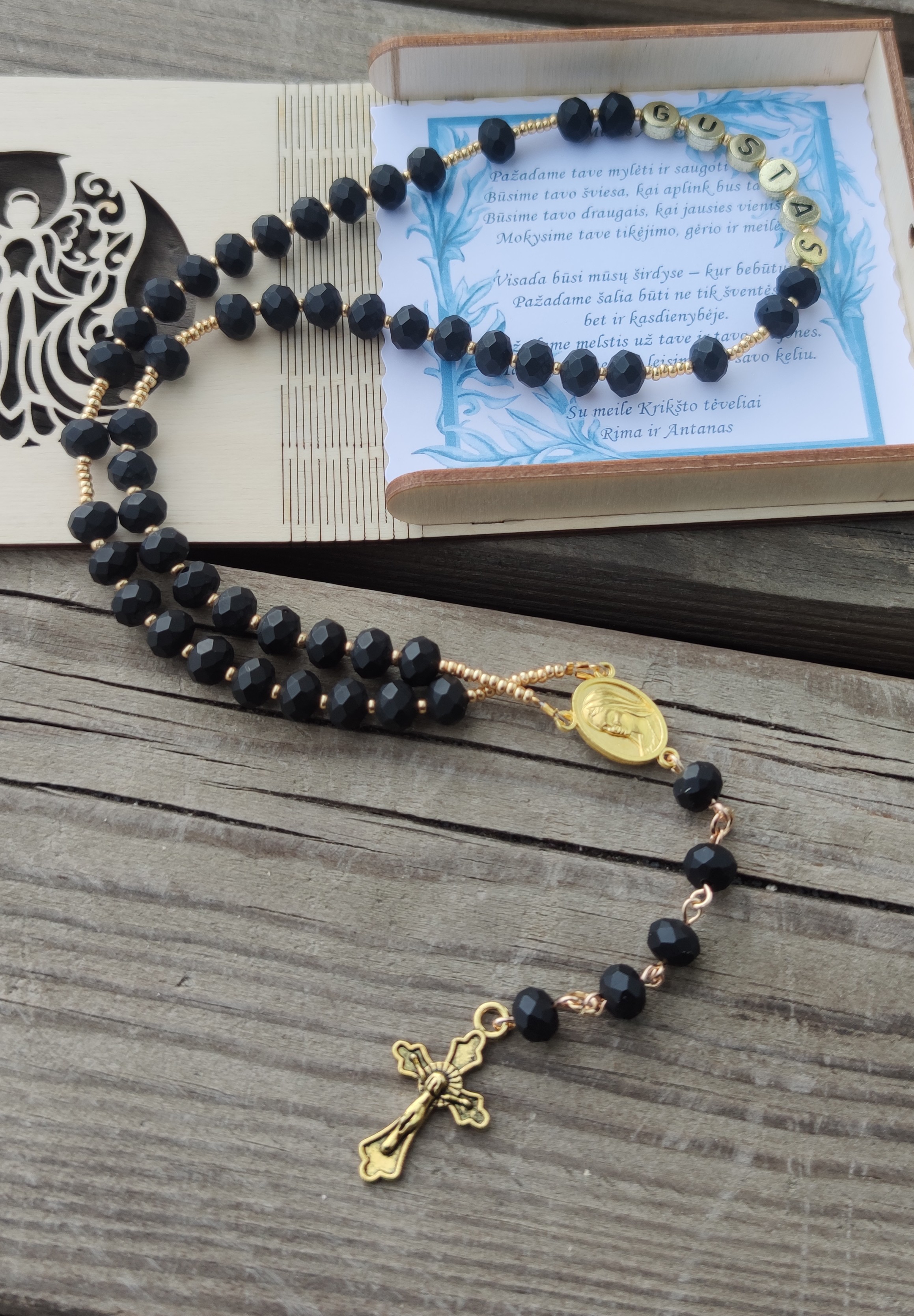 Juodas matinis rožančius