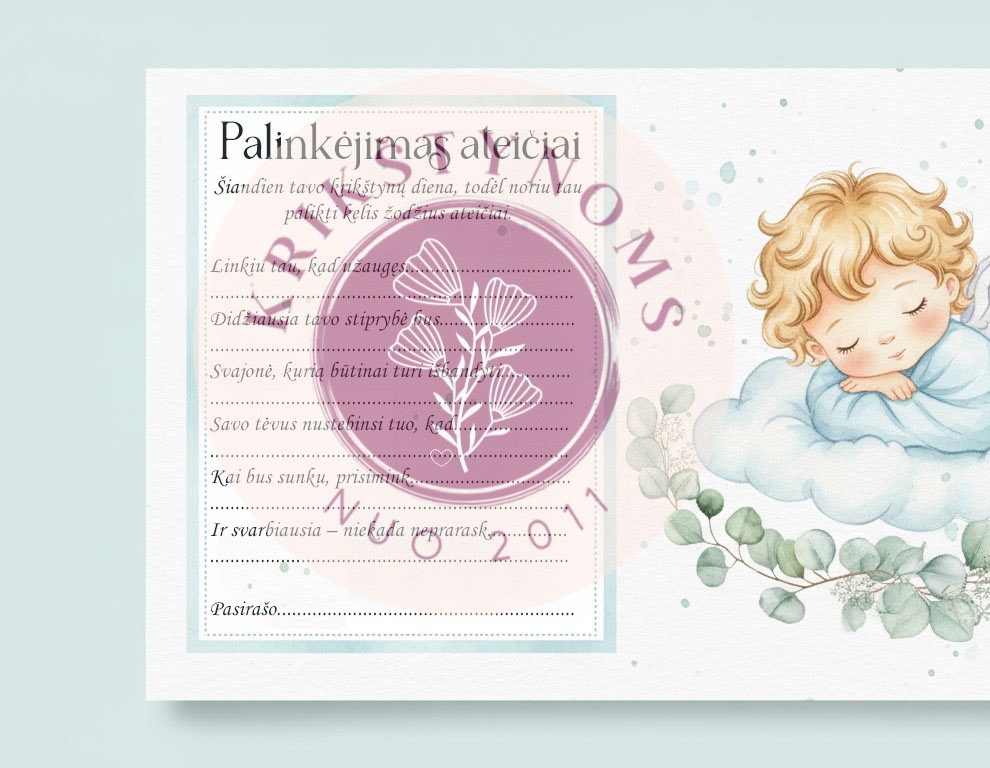 Palinkėjimai berniukui